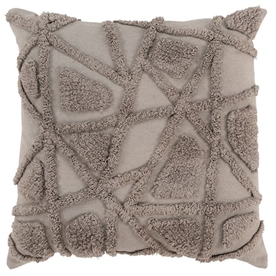 Rizzy Home Tufted Geometric Throw Pillow Cover