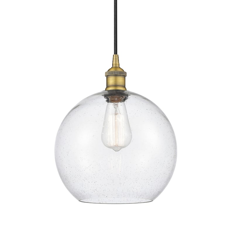 Innovations Lighting 616-1P-13-10 Athens Pendant Athens 10" Wide - Brushed Brass / Seedy