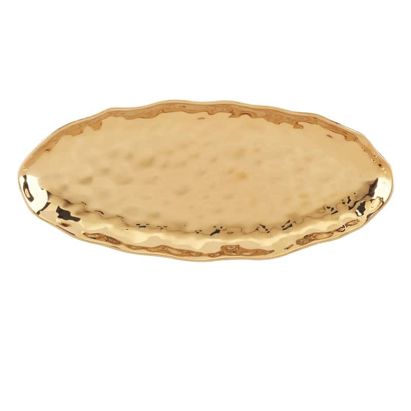 Certified International Gold Coast Oval Fish Platter - 19.5" x 8.5" x 1.5"