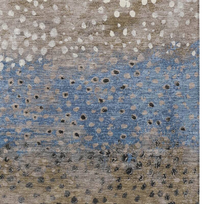 HomeRoots Abstract Transitional Rectangle Outdoor Rug