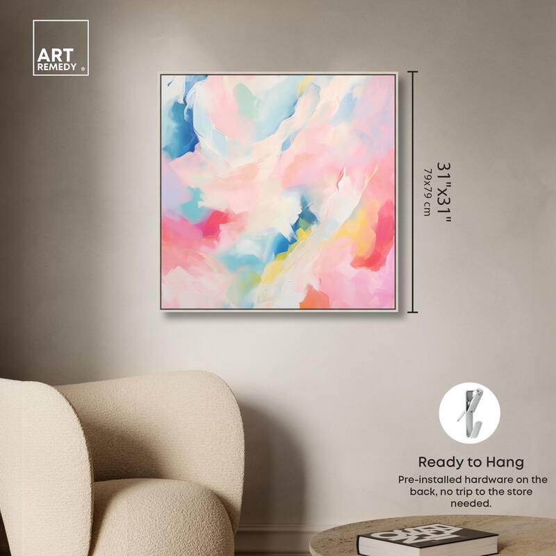 Cotton Candy Clouds II Canvas by Art Remedy