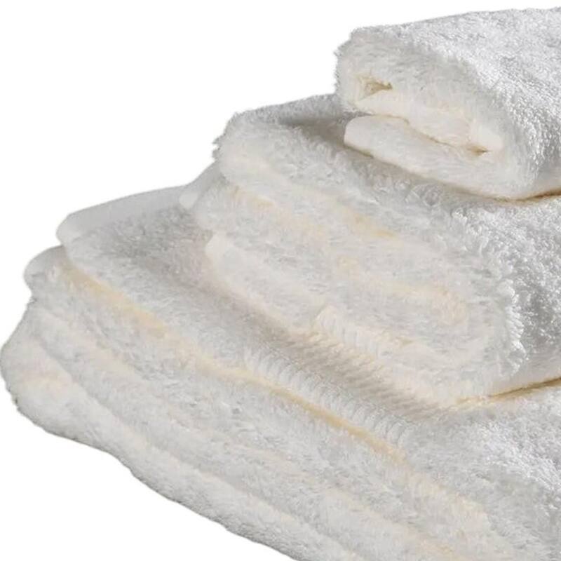 HomeRoots Set of Three Ivory Cotton Quick Dry Terry Cloth Towels - 54.00' X '30.00' X '1.00