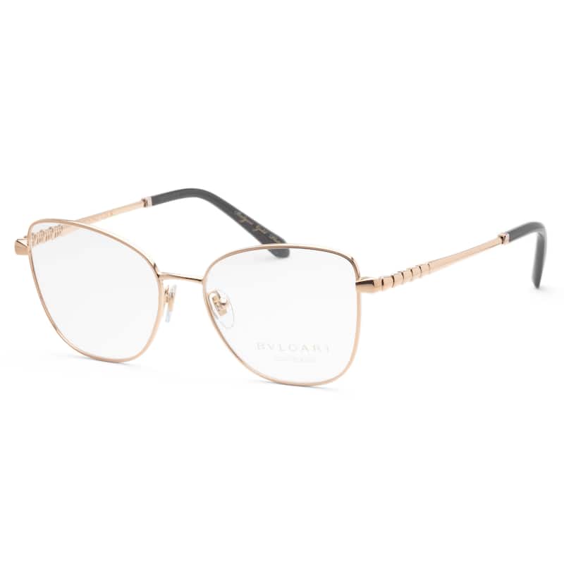 Bulgari Women's 52mm Pink Gold Plated Opticals