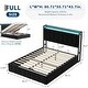 preview thumbnail 40 of 58, Bed Frame with Lift Up Storage, Upholstered Velvet Platform Bed with Storage Headboard