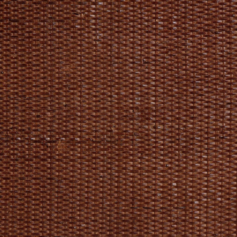 Jayanti Marbled Tortoise Natural Rattan Dining Table - Handwoven Wicker Bistro Table with Open Shelf - Marbled Tortoise Brown