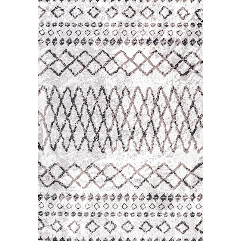 JONATHAN Y Amanar Moroccan Diamond Area Rug - 5 X 8