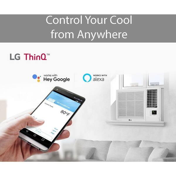 LG Electronics 24,000 BTU Heat/Cool Window Air Conditioner with Wifi  Controls - On Sale - Bed Bath u0026 Beyond - 33849653