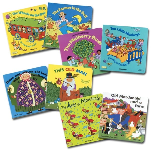 Kaplan Early Learning Rhythm and Rhyme Board Books - Set of 8 - Bed ...