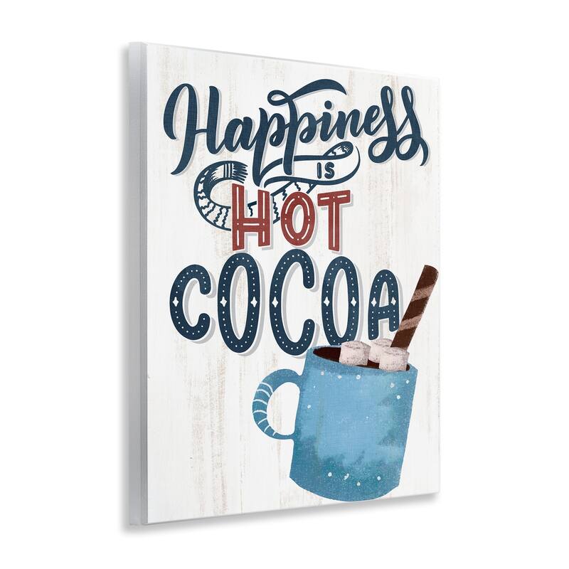 Stupell Happiness Is Hot Cocoa Wall Plaque Art Design By Kim Allen
