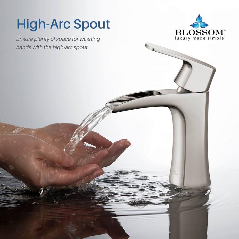 Blossom Waterfall Single Handle Bathroom Sink Faucet