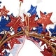 preview thumbnail 9 of 7, Stars and Stripes Glittered Patriotic Artificial Twig Wreath - 24"