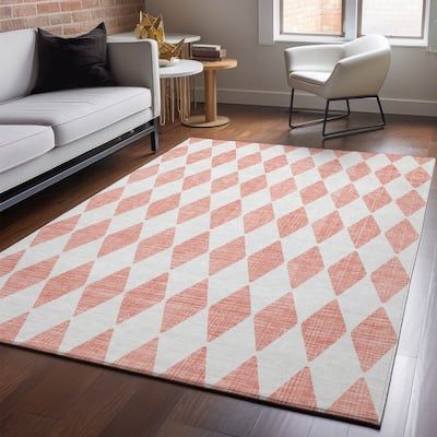 Premium Washable Super Soft Modern Diamond Mayfield Rug