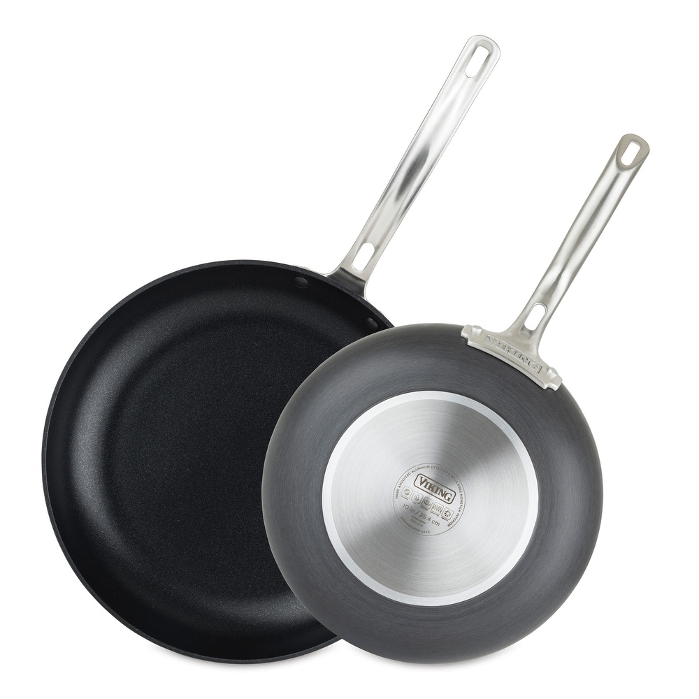 Professional Hard Anodized PFAS-Free Nonstick, 8 and 10 Frying Pan Skillet  Set, Induction, Diamond reinforced Coating - Bed Bath & Beyond - 37566831