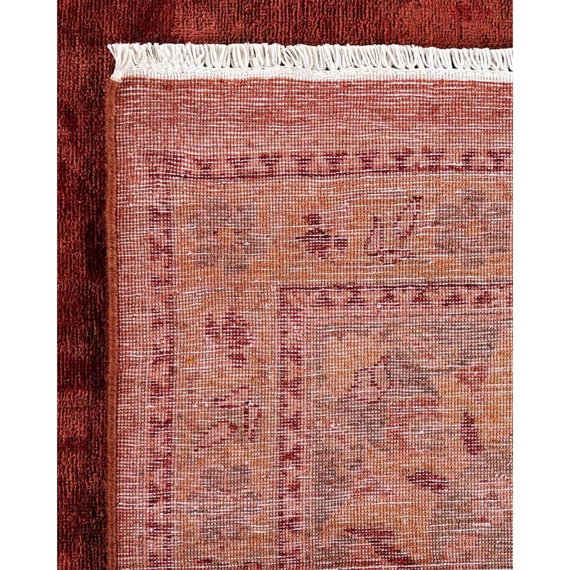 Vibrance, One-of-a-Kind Hand-Knotted Area Rug - Brown, 9' 1" x 11' 8" - 9' 1" x 11' 8"