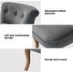 preview thumbnail 36 of 51, Xacobo Modern Velvet Tufted Vanity Stool with Wood Base by HULALA HOME