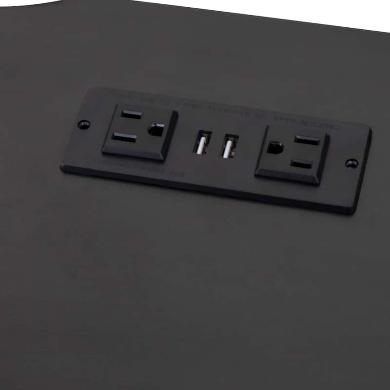 Wall Mounted Floating 80" TV Stand with LED Lights & Charging Station, Modern Media Console with Storage