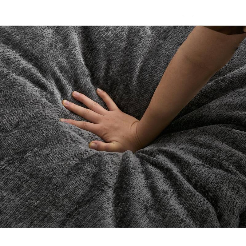 6 Seater Modular U Shaped Sectional Sofa Couch with Two Ottoman
