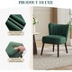 preview thumbnail 19 of 19, Modern Velvet Accent Chair, Soft Upholstered Living Room Chair with Wooden Legs