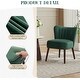 preview thumbnail 17 of 19, Modern Velvet Accent Chair Set of 2, Soft Upholstered Living Room Chair with Wooden Legs