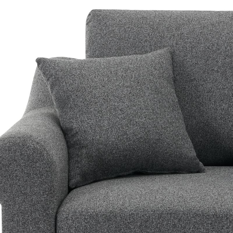 Chenille Oversized Armchair with Wide Roll Arms by Harper&Bright Designs