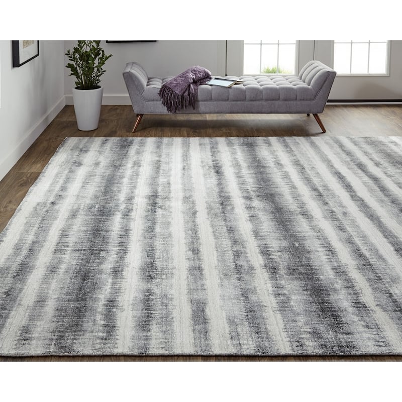 Wibe Abstract Modern Woven Durable Area Rug By HomeRoots - 2' x 3'
