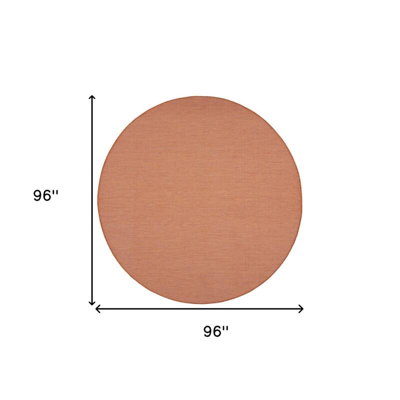 HomeRoots Contemporary Round Outdoor Rug - 8' Round