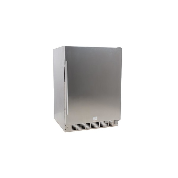 EdgeStar CBR1501OD 24 Inch Wide 142 Can Built-In Outdoor Beverage Cooler with Optional Casters