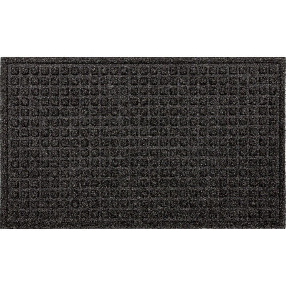 Mohawk Home Waffle Grid Impression Indoor/Outdoor Recycled Rubber All Weather Utility Doormat