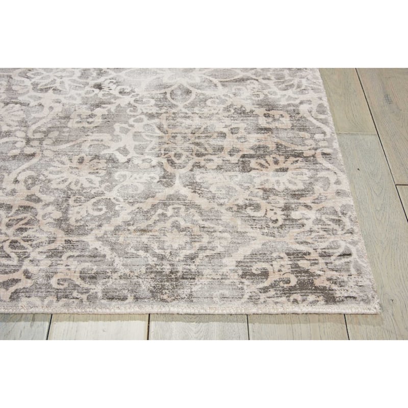 Desert Skies Damask Floral Vintage Area Rug