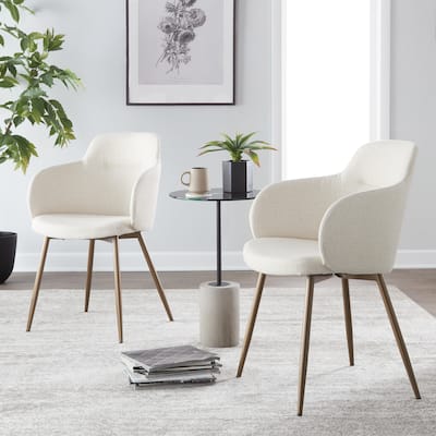 Carson Carrington Iglabo Dining/Accent Chair with Half-Lap Metal Legs (Set of 2)