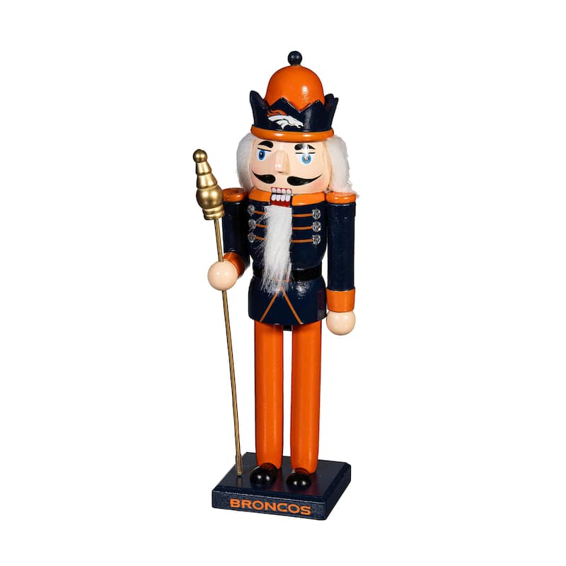 Nutcracker Statue, Denver Broncos - 4.92''W x 4.53''H x 13.78