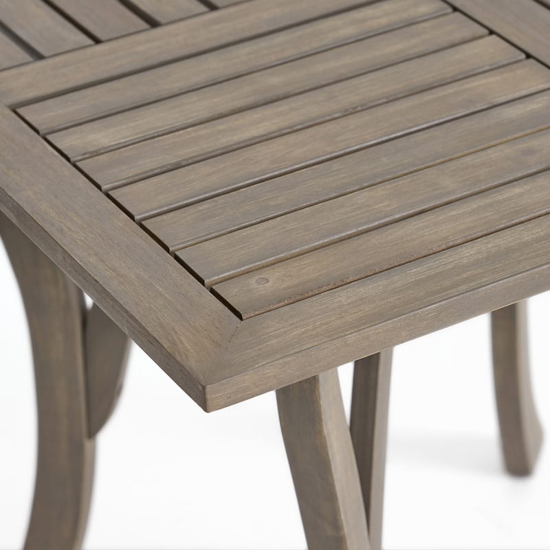 outdoor 31.5'' SQUARE WOOD TABLE