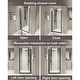 preview thumbnail 8 of 7, 28x72 Inch Half Frame Pivot Shower Door