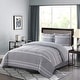 preview thumbnail 33 of 33, Shatex Kids 2 Piece Geometric Comforter Set Grey-1 - Twin