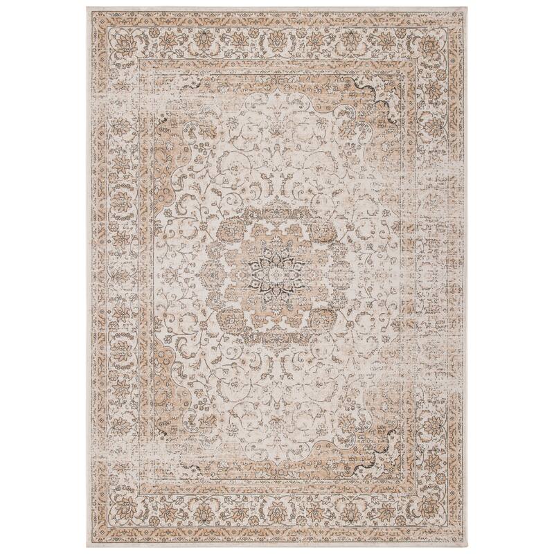 SAFAVIEH Atlas Edana Vintage Oriental Viscose Rug - 2'7" x 4' - Ivory/Beige