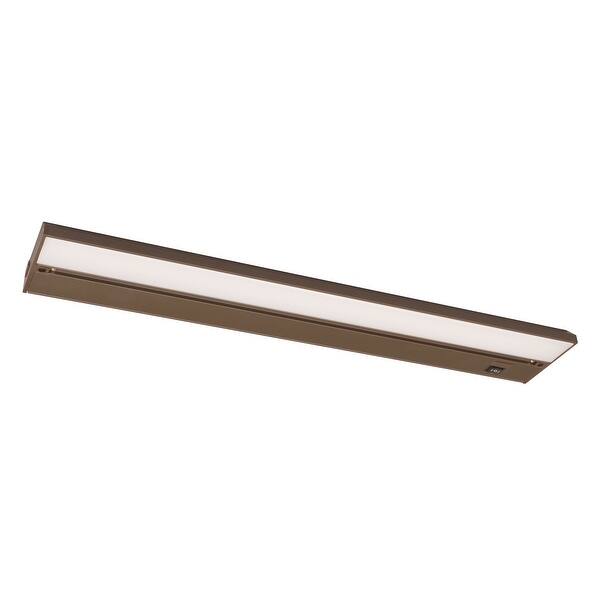 slide 1 of 1, Noble Pro 22-inch Oil-Rubbed Bronze LED Under Cabinet, White Polycarbonate Shade