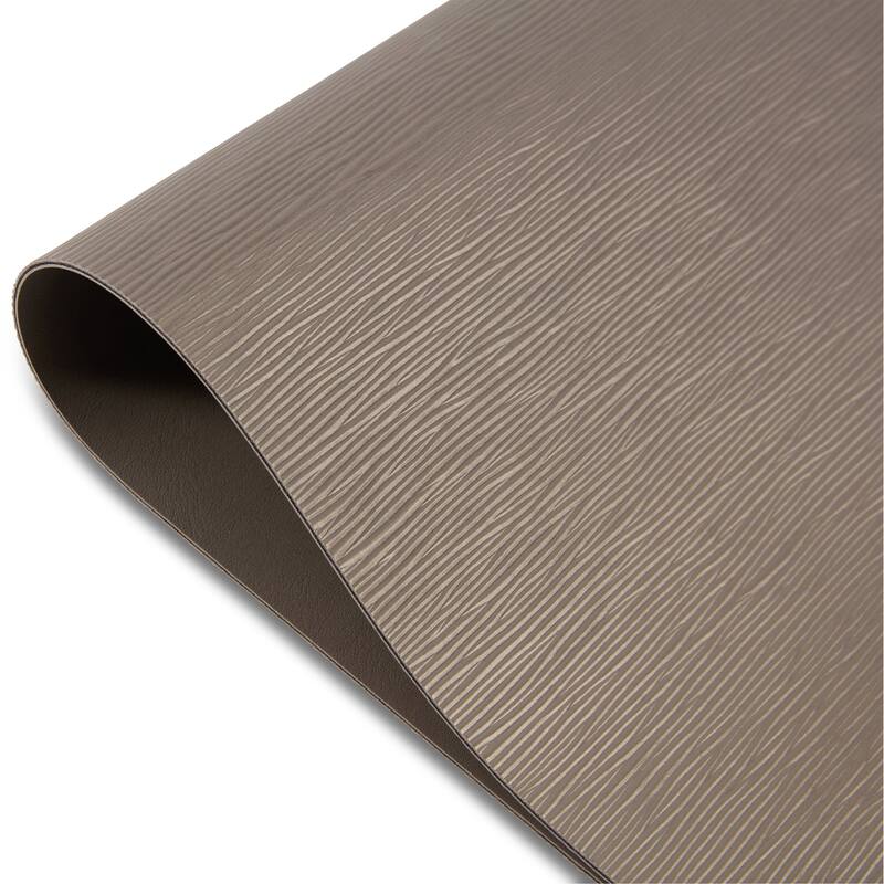 Dainty Home Ridges Premium Vegan Leather Reversible 2 Pattern Rectangular Placemat Set Of 4