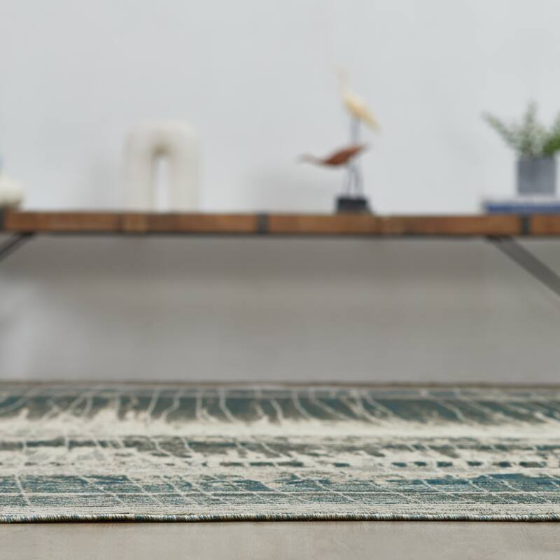 Radiant Horizon Abstract Area Rug