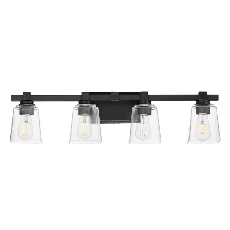 Maxim 21384 Cubos 4 Light 8" Tall Wall Sconce - Black