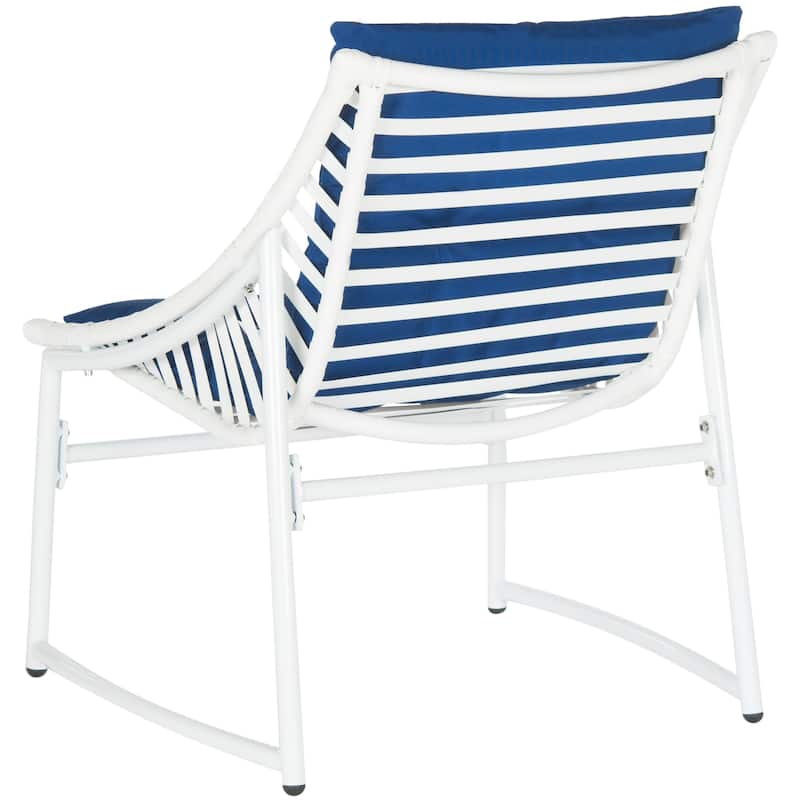 SAFAVIEH Outdoor Hildrun Rattan 4-Piece Set - 28W x 30D x 50H
