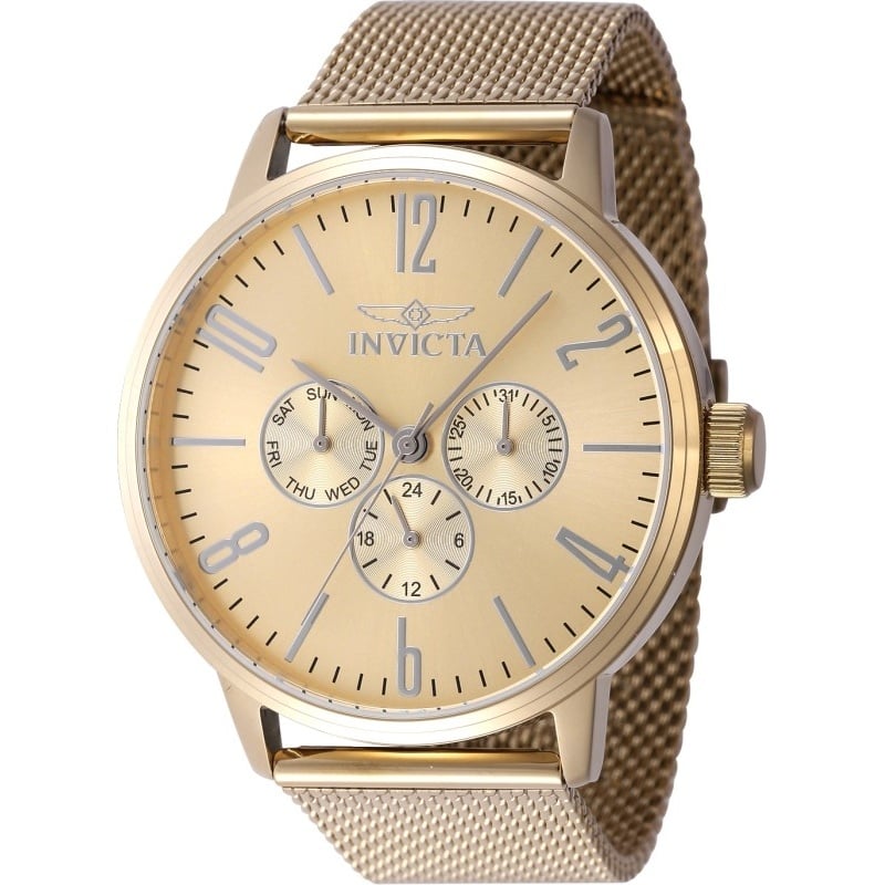 Invicta Men's 47615 Specialty Quartz VH63 Gold Dial Watch