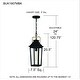 preview thumbnail 8 of 6, Buckley 1-Light Matte Black Outdoor Hanging Lantern