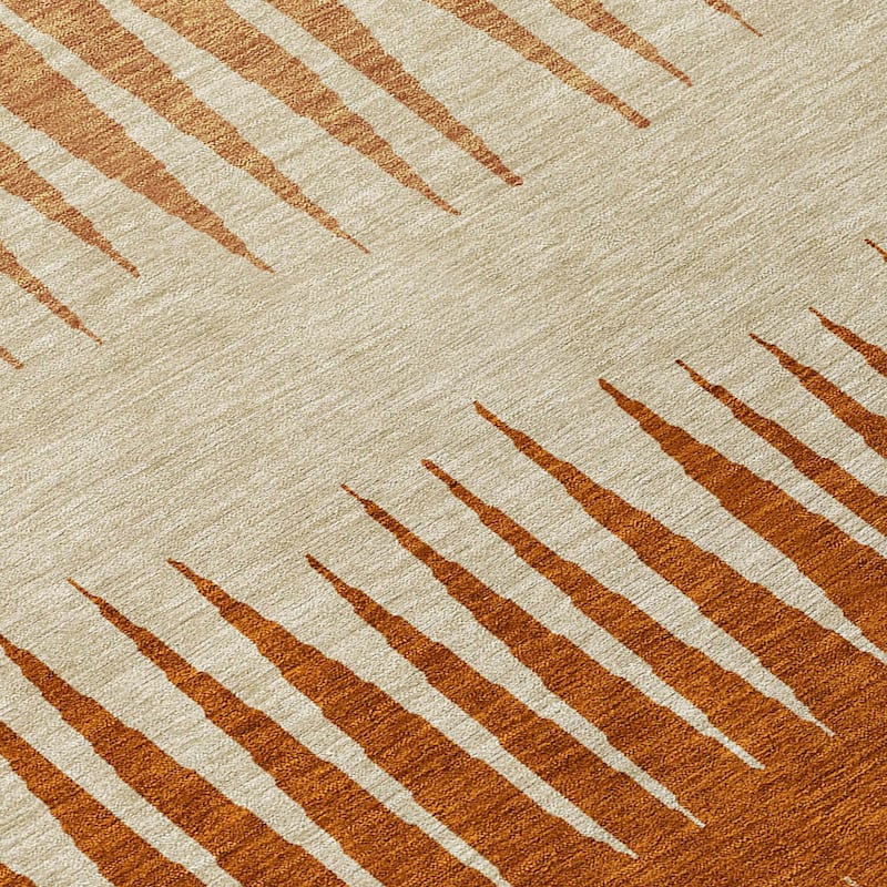 Machine Washable Indoor/ Outdoor Chantille Contemporary Ombre Rug