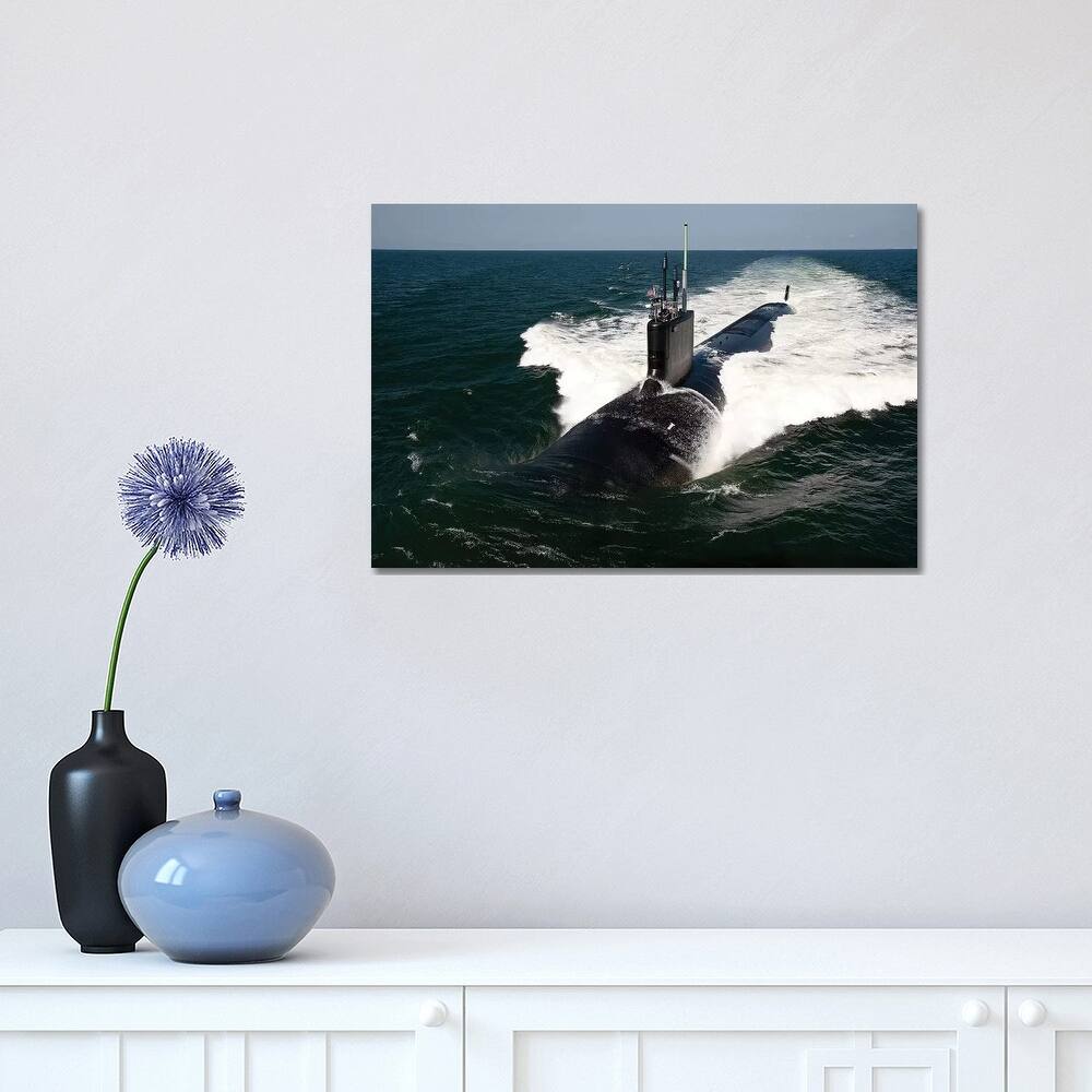 iCanvas "The Virginia-Class Attack Submarine USS California" by Stocktrek Images Canvas Print