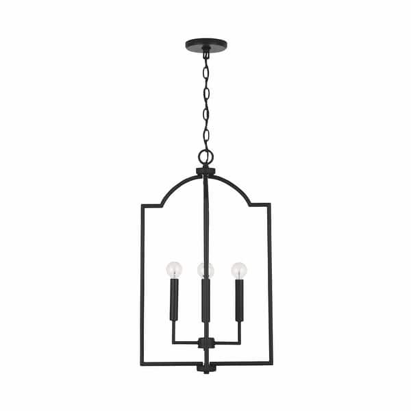 slide 2 of 13, Carter 4-light Foyer Pendant Matte Black