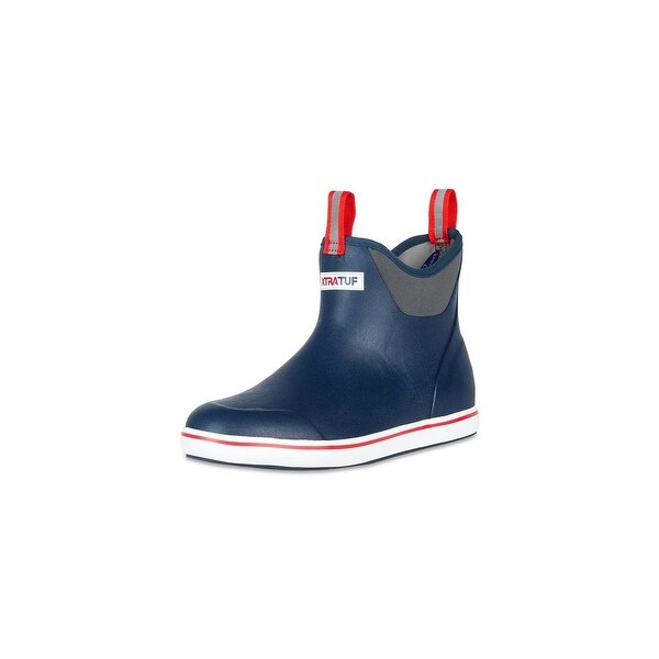 Shop Xtratuf Men S 6 Navy Ankle Deck Boots W Full Rubber