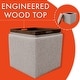 preview thumbnail 12 of 66, HomePop Storage Ottoman with Tray Top
