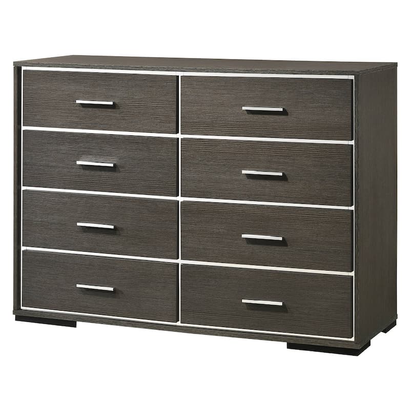 Belmont Grey Oak 8-drawer Double Dresser