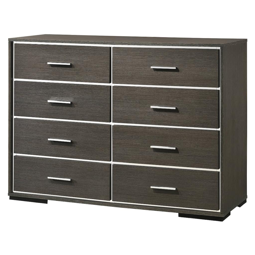 Belmont Grey Oak 8-drawer Double Dresser