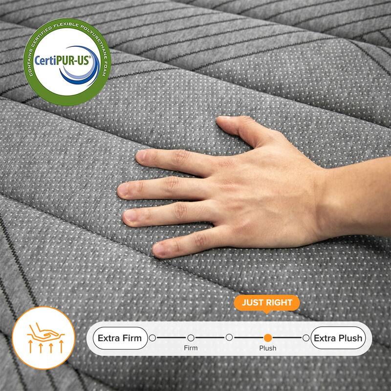 SweDrea Medium Hybrid Memory Foam 14 in. Cooling Breathable Mattress with CertiPUR-US, SGS and OEKO-TEX